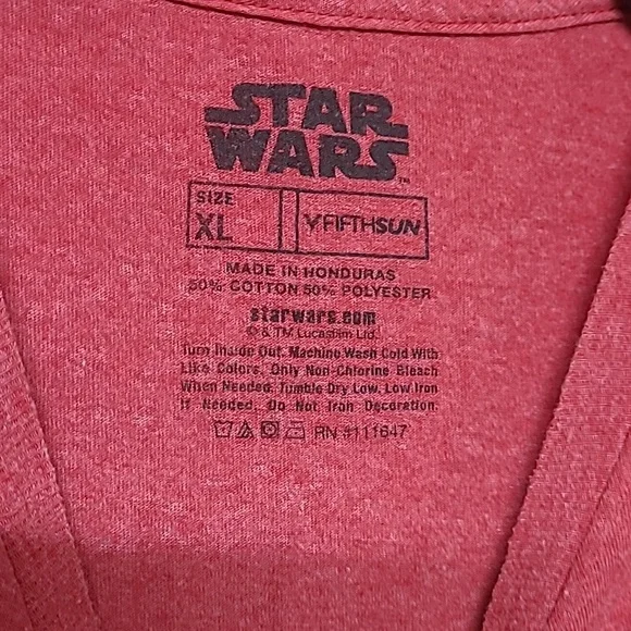 3/$30* Star Wars T-shirt Red 'Those Were The Droids Were Looking For' Size XL - Picture 6 of 6